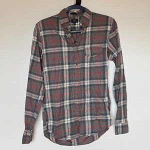 J.Crew Men's Button Down Plaid Casual - Size Small - Brushed Twill